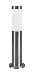 Lampada Palo da Esterno Attacco E27 in Acciaio  Nichel Satinato 