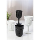Set 6 Bicchieri Acqua Vis à Vis in Vetro VdE Tivoli 1996 Bianco