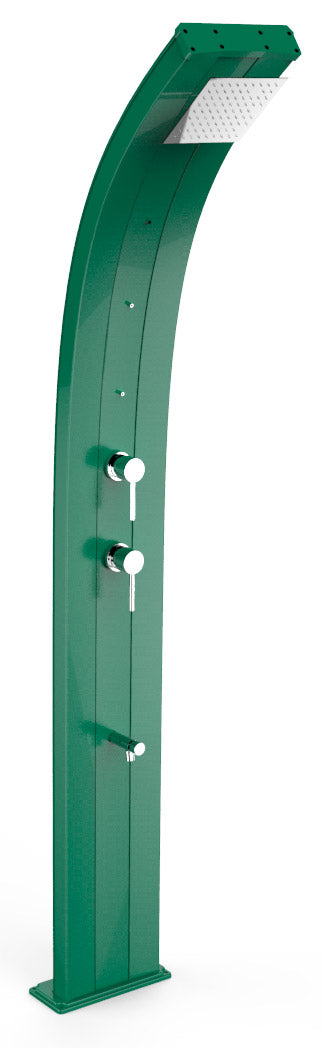 sconto Doccia Solare da Giardino 40L Miscelatore Nebulizzatore e Lavapiedi Arkema Dada Verde