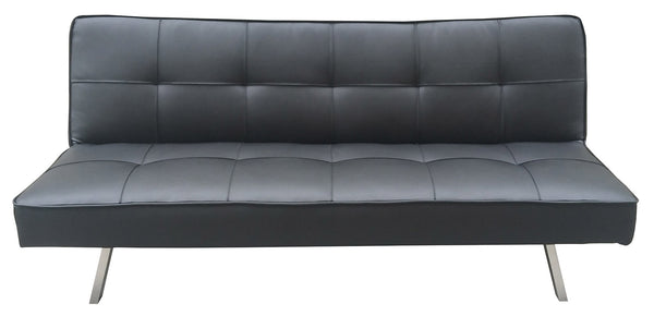 acquista 3-Sitzer Schlafsofa 81 x 71 x 178 cm in schwarzem Motti Clarelle Kunstleder
