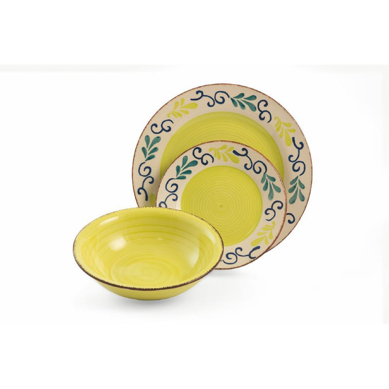 Servizio Piatti 18 Pezzi in Gres Villa d'Este Nantes