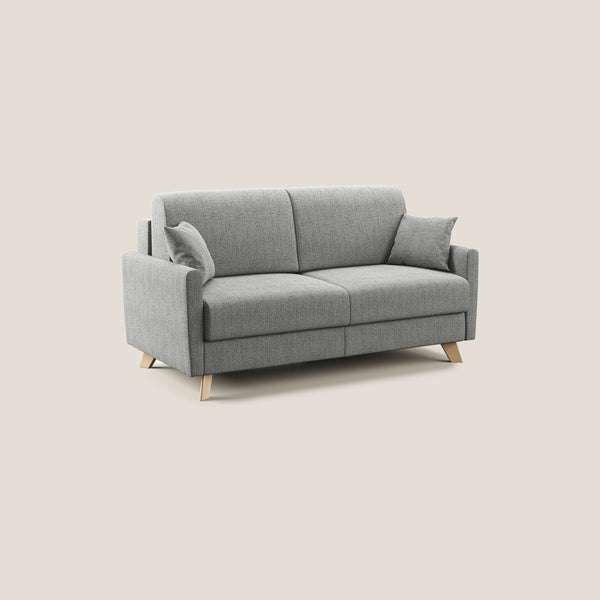 acquista Divano Letto 2 Posti 160x94x97 cm in Tessuto Grigio Chiaro