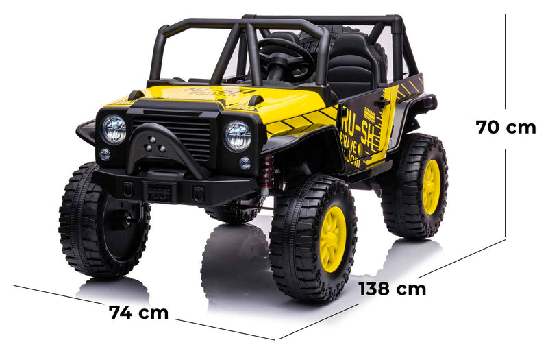 Macchina Elettrica per Bambini 24V 2 Posti Desert Giallo