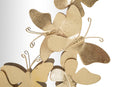 Specchio Glam Oval Butterfly 59x3x89,5 Misura Specchio 46x78 cm in Ferro Oro