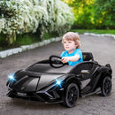 Macchina Elettrica per Bambini Licenza Ufficiale Lamborghini Sian 12V con Telecomando Nero