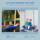 Altalena Rotonda per Bambini Interno ed Esterno 100x180 cm 
