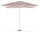 3x3m Gartenschirm aus Aluminium und grauem Gartenpolyester