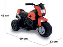 Moto Elettrica per Bambini 6V Motard Rossa