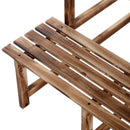 Scaletta Fioriera Portavasi da Giardino a 3 Ripiani in Legno di Abete 80x80x80 cm 