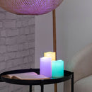 Set 3 Candele a LED con Telecomando Kooper  Multicolor