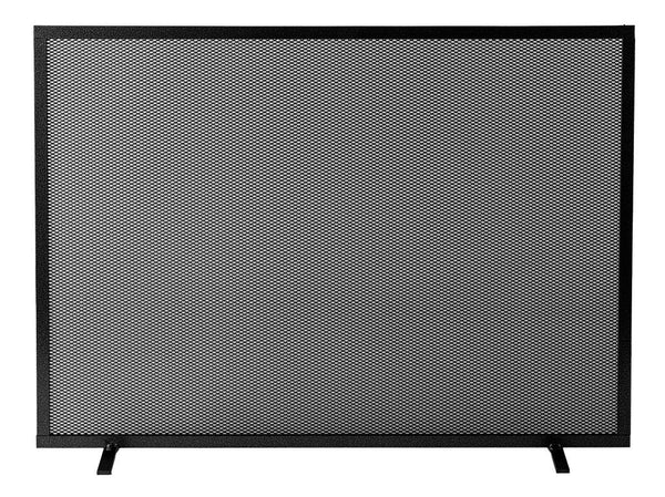 Parascintille per Camino 60x51 in Ferro Verniciato Grigio Martellato acquista