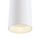 Faretto a Sospensione per Sistema Illuminazione Binario 50W GU10 in Alluminio  Bianco