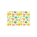 Tappeto Morbido per Bambini 120x90x0,8 cm Pieghevole Foresta Multicolore