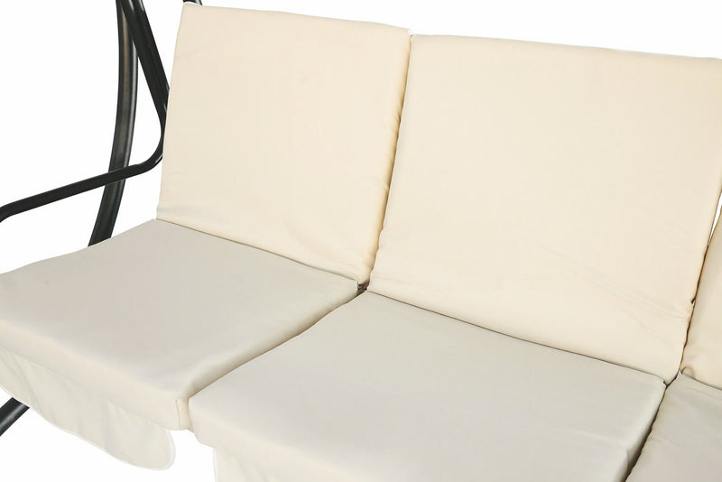 Dondolo da Giardino 3 Posti in Metallo Soriani Avorio