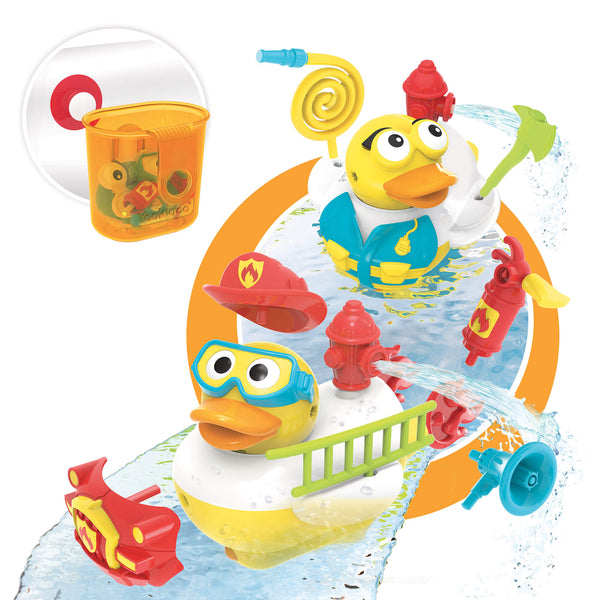 sconto Badeente mit Zubehör Yookidoo Jet Duck Create Firefighter 40172