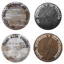 Set 4 Piatti Pizza Ø33x2 cm  in Porcellana VdE Tivoli 1996 Spqr 