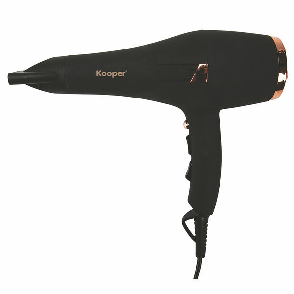 sconto Professioneller Haartrockner 2000 W mit Ionisator Kooper Soft Touch Black