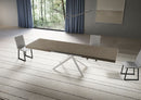 Tavolo Allungabile 180/440x90 cm Niket Tortora Gambe Bianche      