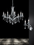 Lampadario da Interno  E14 in Metallo Cromo