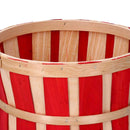 Set 3 Ceste in Vimini rosso tondo 