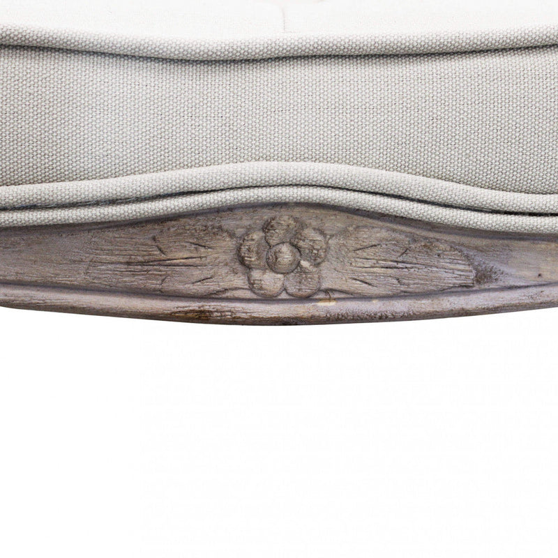 Sgabello Marly 50x36x47 h cm in Tessuto Beige