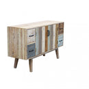 Mobile Fred 131x40x77 h cm in Legno Multicolor