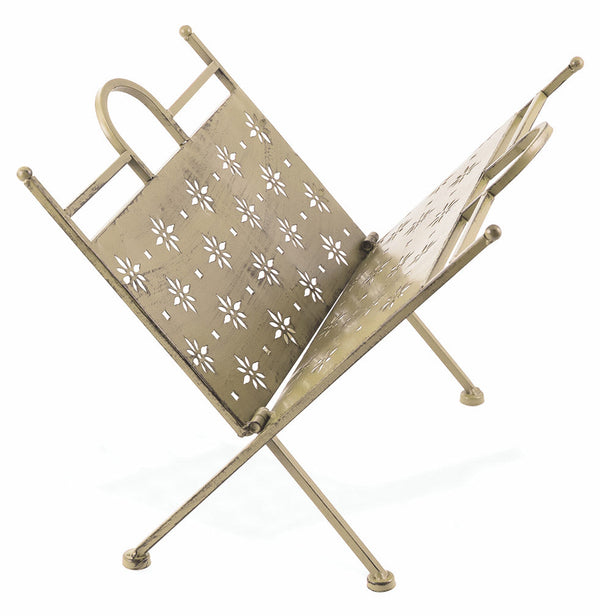 Zeitungsständer aus Schmiedeeisen klappbar 34x34x33 cm Soriani Elfenbein online