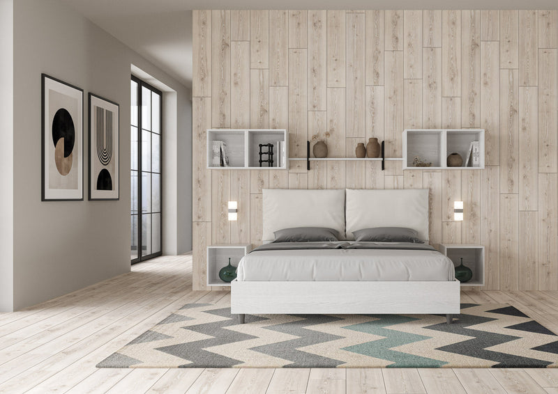 Letto Matrimoniale Antea Egos Bianco Varie Misure