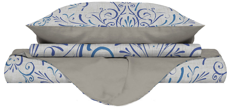 Copripiumino con Stampa sul Sacco e Federe Doubleface Ornato Tex