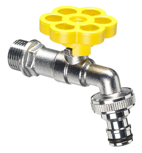 Rubinetto a Sfera per Fontana da Giardino con Fiore Colorato Belfer RUB/029 Giallo acquista