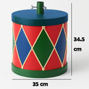 Base Albero di Natale Tamburo 35x34.5 cm Attacco Universale Decorazione Natalizia