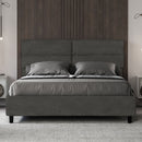 Letto Matrimoniale Nandy Grigio Varie Misure