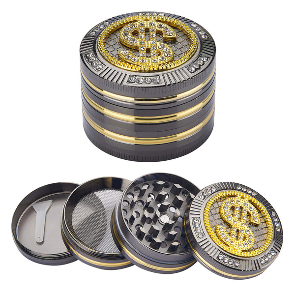 prezzo Grinder Ø50 mm 4 Ebenen für Gewürze, Kräuter und Dollartabak