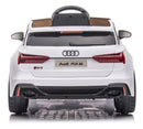 Macchina Elettrica per Bambini 12V con Licenza Audi RS6 Bianca