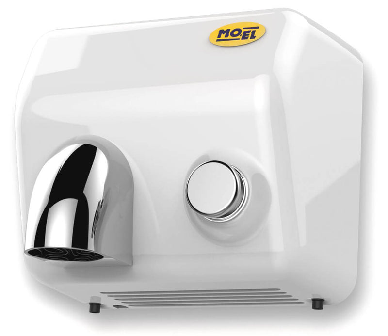 Asciugamani Elettrico Antivandalo con Pulsante 2300W Moel Blow Bianco