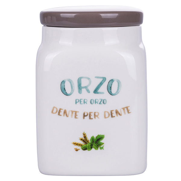 prezzo Barattolo Orzo 9,5x9,5x14,5 cm in New Bone China VdE Tivoli 1996 Le Travisate Bianco