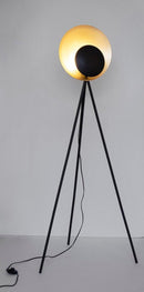Lampada da Terra Piantana 87x56x155 cm E27 con Treppiede Nero e Oro