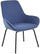 Büro-Wartestuhl in Tosini Santa Fe Blue Fabric