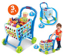 Carrello Giocattolo Spesa per Bambini 77x48x47 cm Miller Blu