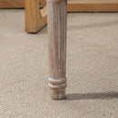 Panca Fondo Letto Imbottita 80x40x41 cm in Legno Ottomana Beige