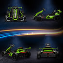 Go Kart Elettrico per Bambini 24V 12km/h con Seggiolino Regolabile Verde  