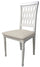 Set mit 2 Stretch-Stuhlhussen aus Leslie-Creme-Polyester
