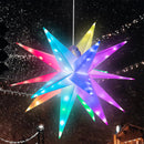 Stella Luminosa di Natale da Soffitto Ø25 cm LED RGB con App e Telecomando in PVC Multicolore      