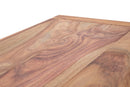 Console Elegant Sheesham 132x40x76 cm Legno e Ferro Naturale e Oro