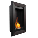 Camino a Bioetanolo da Parete 46x78 cm Flig Las Vegas 2 Nero Senza Vetro