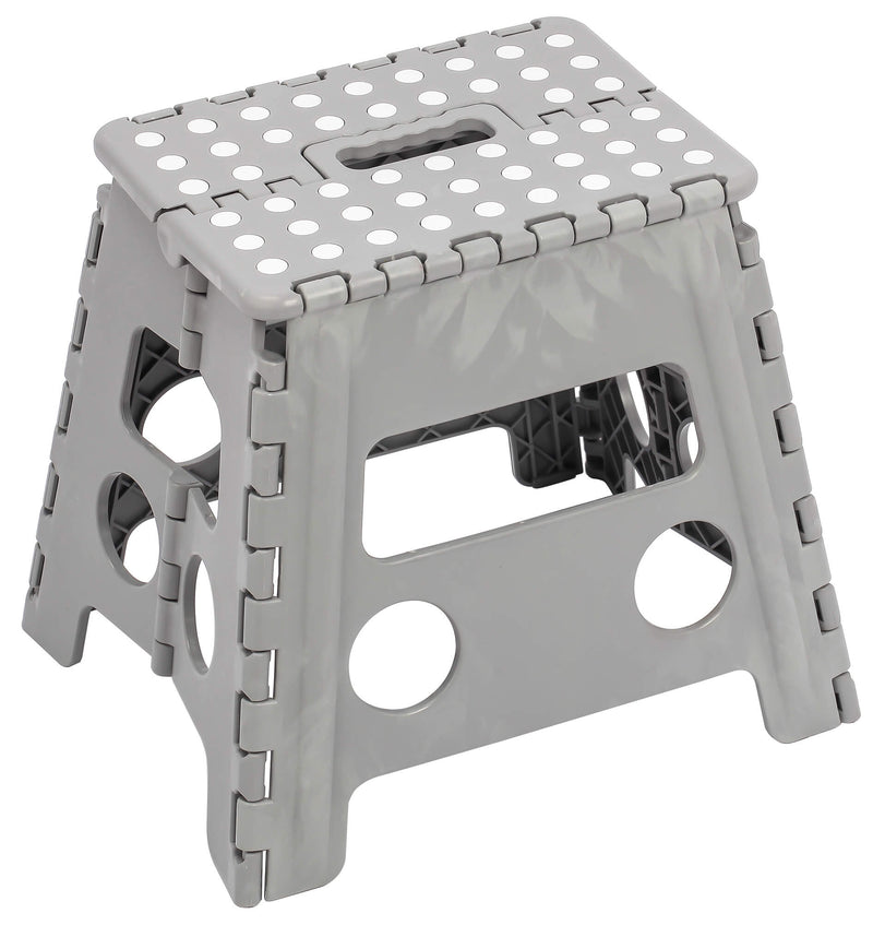 Sgabello Pieghevole 30x32x22 cm in Polipropilene Grigio