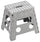 Klapphocker 30x32x22 cm aus grauem Polypropylen
