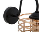 Lampada da Muro Elegant 16x27,5x26 cm in Ferro Nero e Oro