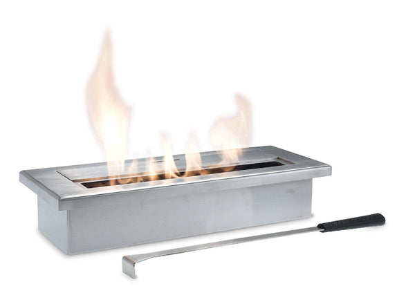 sconto Bioethanolbrenner für Kamine 40x15x8 cm 2,8L in Satin Steel