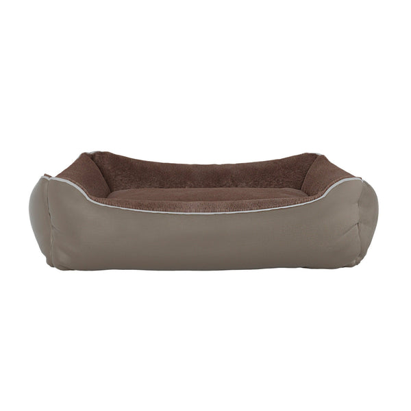 Gepolsterte Hundehütte für Hunde und Katzen aus Nuvola Beige Polyester sconto